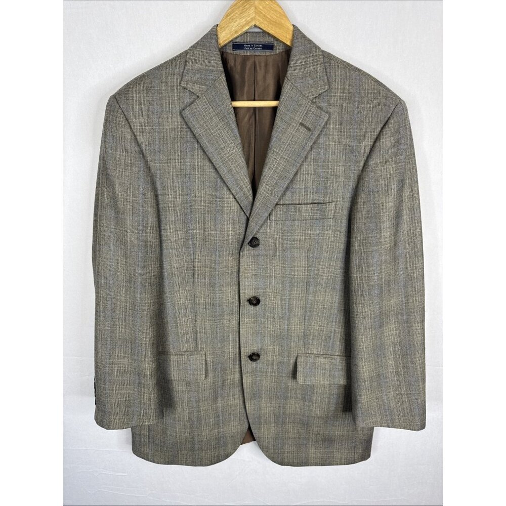 Arnold Brant Sport Coat Blazer Men 40S Short Super 100s Cerruti Italy Wool